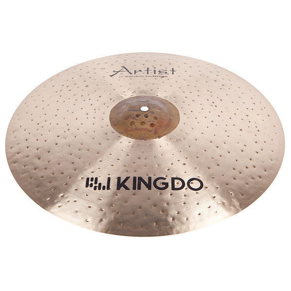 Тарелка крэш 17" [17" CLASSIC RAW BELL CRASH] KINGDO [17" CLASSIC RAW BELL CRASH] сплав B20, ручная работа, традиционная, Bell натуральный