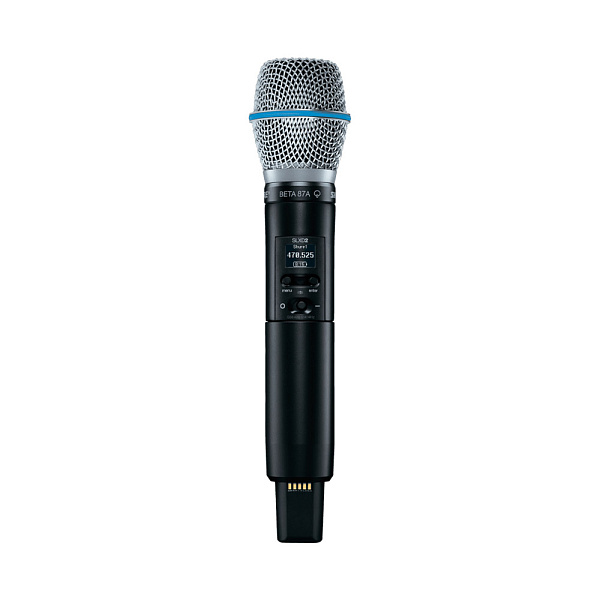 Цифровой ручной передатчик SLXD2 SHURE [SLXD2/B87A=-H56] диапазон 518-562 МГц, конденсаторный суперкардиоидный капсюль Beta 87A, цвет чёрный