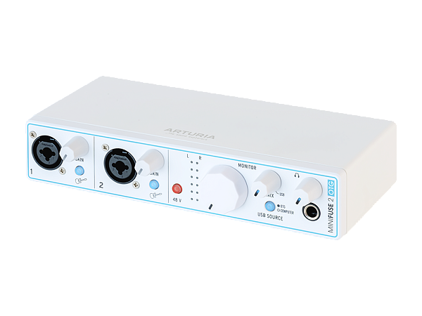 Аудиоинтерфейс USB [810132] Arturia [MiniFuse 2 White OTG] 24бит/192кГц