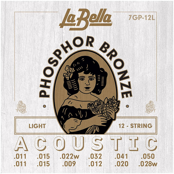 LA BELLA 7GP-12L - Струны для акустической 12-струнной гитары