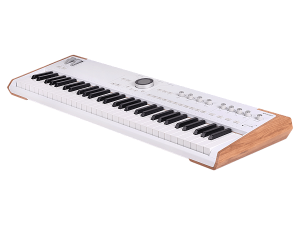 Сценическая клавиатура Arturia [Astrolab White] 61 клавиша, полувзвешенная механика, 10 звуковых движков, вокодер, 10 кнопок пресетов , 4 макрорегулятора, MIDI-вход, USB-C и USB-A; аудио Bluetooth; WiFi, цвет белый