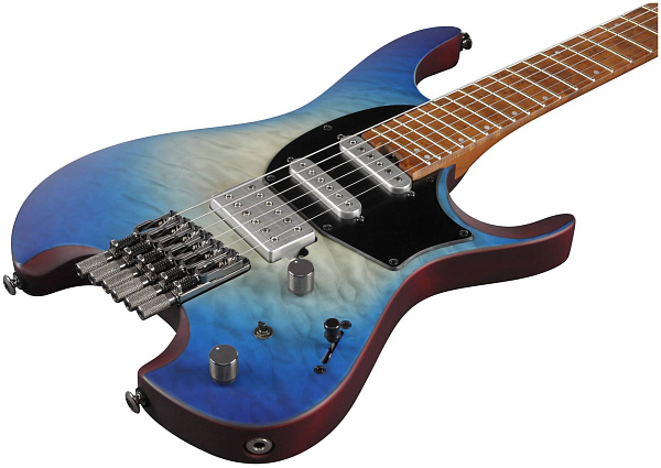 IBANEZ QX54QM-BSM безголовая электрогитара, 6 струн, SSH, наклонные лады,...