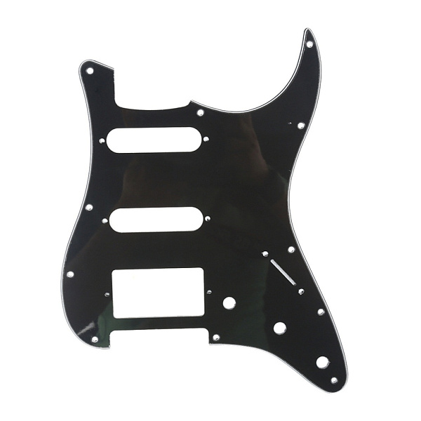 MX0311 Пикгард для электрогитары Fender Stratocaster, 3 слоя, черная, Musiclily