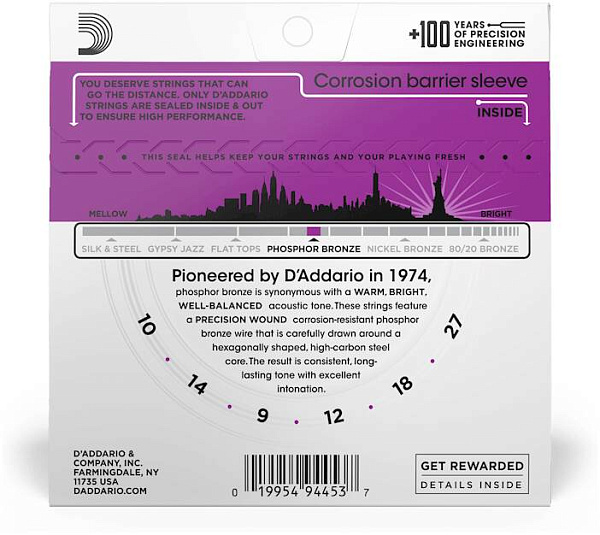 D'ADDARIO EJ38 H - Струны для акустической гитары
