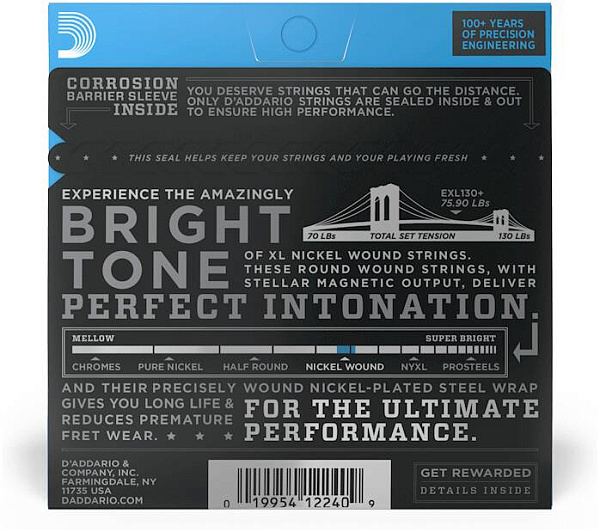 D'ADDARIO EXL130+ - Струны для электрогитары