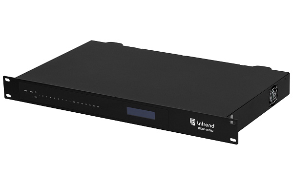 Аудиопроцессор Intrend [ITDSP-0808Dv2] цифровой, 8x8 аналоговых входов/выходов, AEC, AFS, ANC, Dante 8x8, USB-B 2x2 на задней панели, 8 портов GPIO, управление по RS232/485, IP