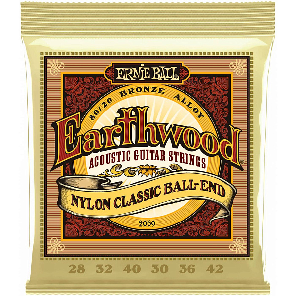 Ernie Ball 2069 (Medium 28-42) - Струны для классической гитары