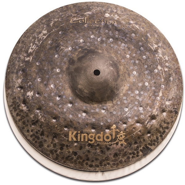 Тарелки хай-хэт 14" [14" COLLECTION DRY HI-HAT] KINGDO [14" COLLECTION DRY HI-HAT] сплав В20, ручная работа, специальное окисление