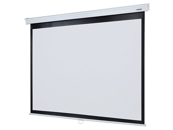 [LMP-100111] Настенный экран Lumien [Master Picture] 206х274 см (раб.область 198х266 см) (131") Matte White FiberGlass (белый корпус) черн. кайма по периметру, возможность потолочн./настенного крепления 4:3