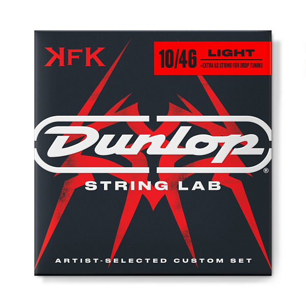 KKN1052 Kerry King Icon Комплект струн для электрогитары, никелир, 10-46 (52), с доп.струной, Dunlop