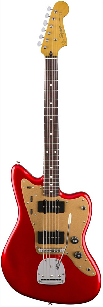 FENDER SQUIER DELUXE JAZZMASTER TREMOLO CANDY APLE RED - Электрогитара