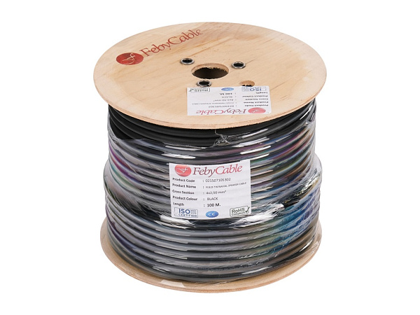 FC425BK-100 Кабель акустический, черный, 100м, Feby Cable