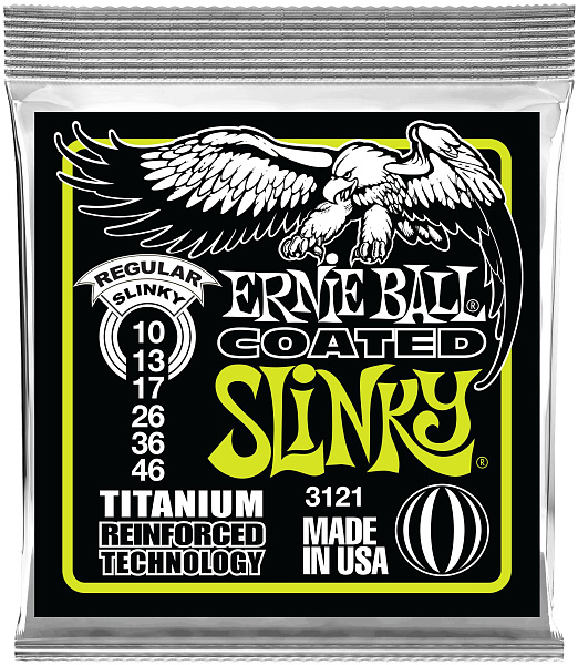 ERNIE BALL 3121 RPS Coated Titanium Slinky Regular 10-46 - Струны для электрогитары
