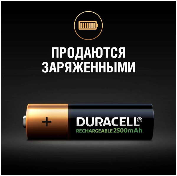 DURACELL HR6 4BL уп 4 шт - Аккумулятор тип AA