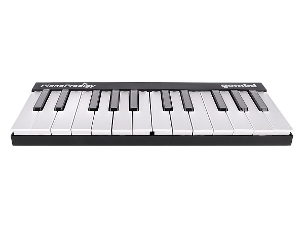 MIDI клавиатура [GPP-101] Gemini [GPP-101 PianoProdigy] 24 клавиши с RGB подсветкой для обучения, Bluetooth, встроенный аккумулятор