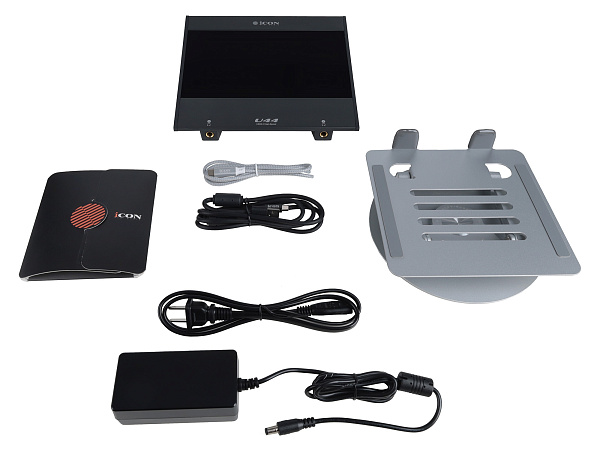 Аудиоинтерфейс [110313A2007] Icon [U44] АЦП/ЦАП 24 бит/192 кГц, ARM-M7/500MHz процессор, 7" TFT дисплей, АЧХ 20-20000 Гц, 2x Combo XLR/TRS входа, 2x 1/4" TRS входа, 2x 1/4" TRS выхода, 2x 1/4" TRS выхода для наушников, USB-C 2.0, USB-C UNI OTG