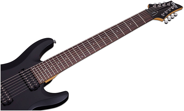 SCHECTER C-8 DELUXE SBK L/H - Леворукая электрогитара, 24 лада