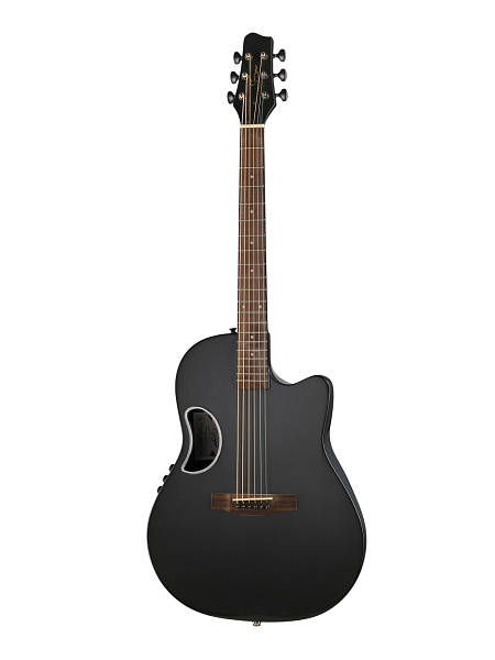 CE-2021-CF Электро-акустическая гитара, чёрная,Smiger