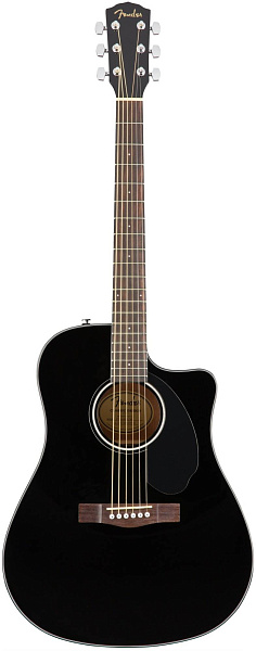 FENDER CD-60SCE Black - Гитара электроакустическая
