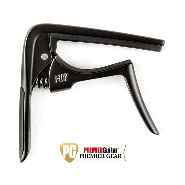 63CBK Trigger Fly Capo Curved Каподастр, черный, Dunlop