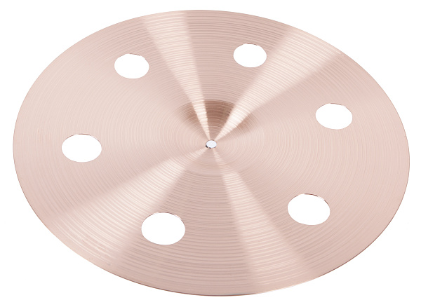 Тарелка крэш 18" [18" SN8 O-ZONE CRASH] KINGDO [18" SN8 O-ZONE CRASH] сплав В8, с отверстиями, поверхность полированная