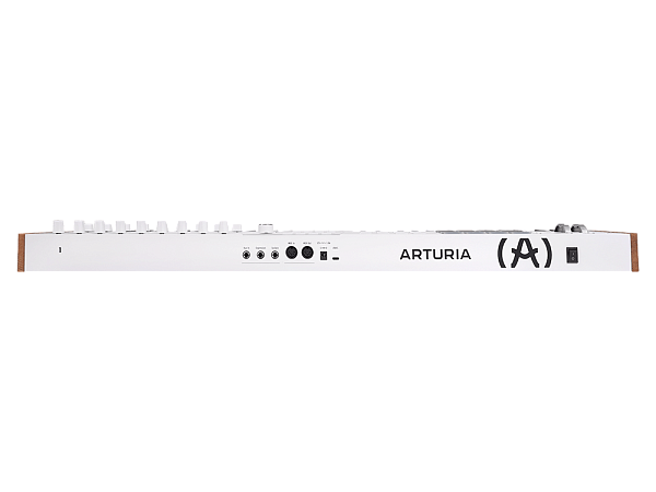 MIDI клавиатура [231631] Arturia [KeyLAB 61 MK3 White] 61 клавиша, полувзвешенная механика, дисплей, 12 пэдов , 9 фейдеров, 9 поворотных регуляторов, 3 входа для подключения педалей, MIDI in/out, USB-C