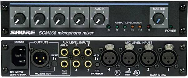 SHURE SCM268E - Микшерный пульт