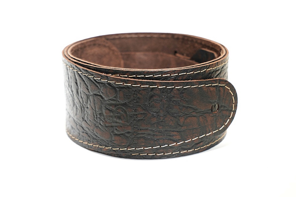 MB6061-133-1 Ремень для гитары, кожаный, корица тигина, Mamba straps