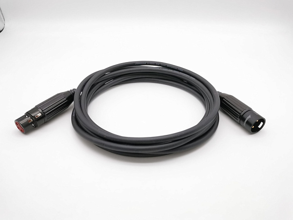 E5-XLR-M-F-0300-0 Кабель микрофонный XLR-M-F, квадропольный, 3м, ZZcable