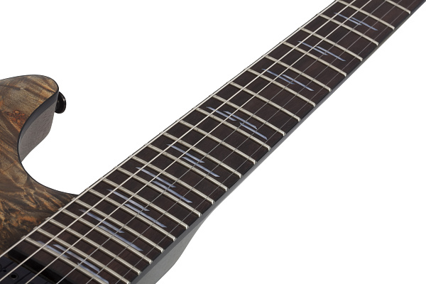 Электрогитара SCHECTER [OMEN ELITE-6 FR CHAR]  6-струнная, корпус: красное дерево, топ: кап, гриф: клен, накладка: палисандр, 24 лада, FloydRose цвет: Charcoal (CHAR)