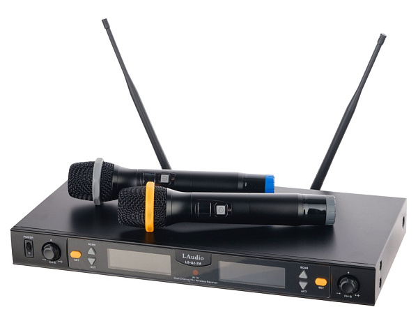 LS-Q2-2M Беспроводная микрофонная система, 2 ручных передатчика, LAudio