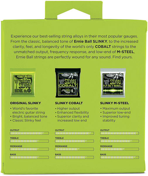 ERNIE BALL 3331 Nickel Wound/Cobalt/M-STEEL Slinky Regular 10-56 - Струны для электрогитары