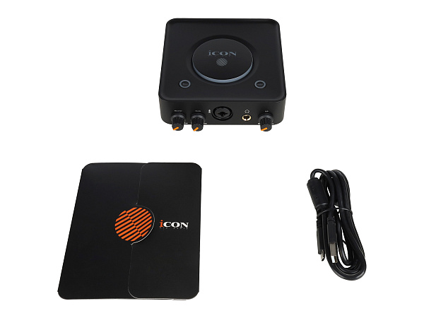 Аудиоинтерфейс USB [110313A2006] Icon [USolo] АЦП/ЦАП 24 бит/192 кГц, 20-20000 Гц, 108 дБ, S/N: -108 дБ, THD+N: -91 дБ, Combo XLR/TRS микр. вход / 2x1/4" TS лин. выхода, 1/4" TRS выход для наушников, USB-C