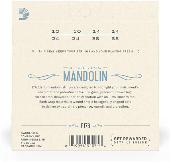 D'ADDARIO EJ73 - Струны для мандолины