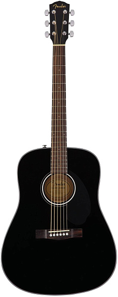 FENDER CD-60S Black - Гитара акустическая