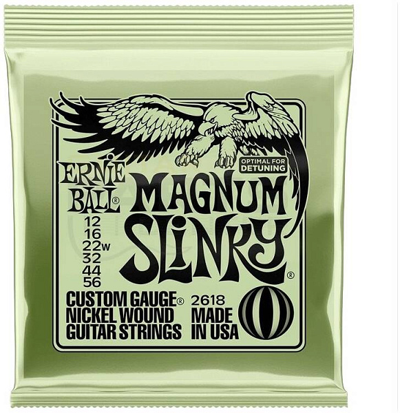 ERNIE BALL 2618 Nickel Wound Slinky Magnum 12-56 - Струны для электрогитары