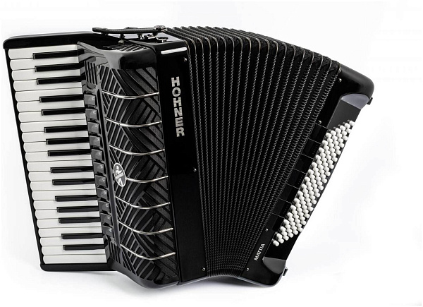 HOHNER MATTIA IV 96 BK gun black - Аккордеон 7/8