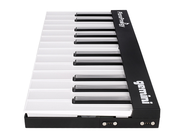 MIDI клавиатура [GPP-101] Gemini [GPP-101 PianoProdigy] 24 клавиши с RGB подсветкой для обучения, Bluetooth, встроенный аккумулятор