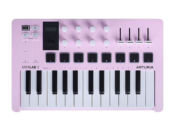 Arturia MiniLab 3 Rose Quartz - MIDI клавиатура