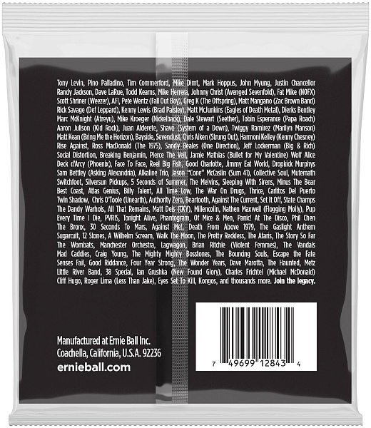 ERNIE BALL 2843 Stainless Steel Slinky Hybrid 45-105 - Струны для бас-гитары