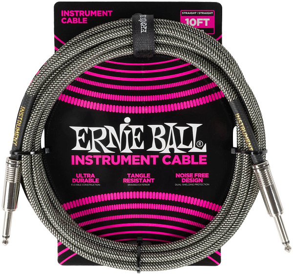 ERNIE BALL 6429, 3.05м - Инструментальный кабель