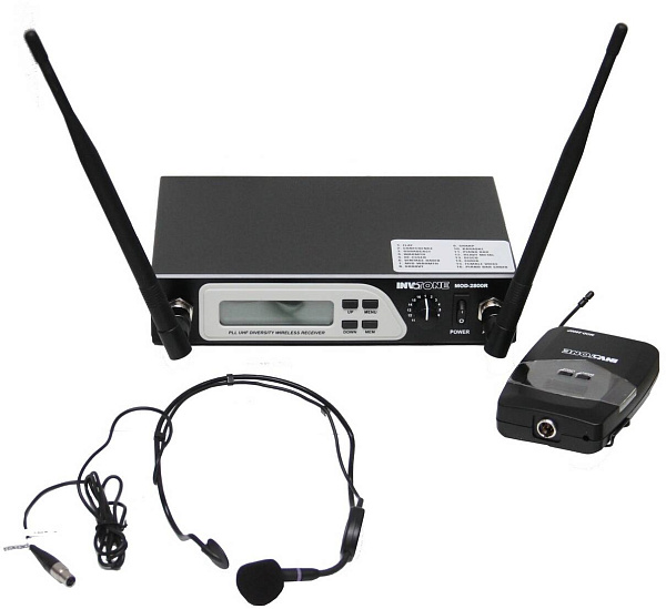 INVOTONE MOD-2800HS - двухантенная головная радиосистема с DSP, UHF 710-726...