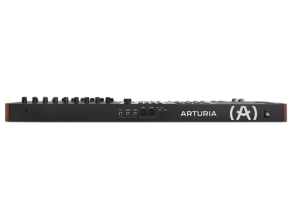 MIDI клавиатура [231622] Arturia [KeyLAB 49 MK3 Black] 49 клавиш, полувзвешенная механика, дисплей, 12 пэдов , 9 фейдеров, 9 поворотных регуляторов, 3 входа для подключения педалей, MIDI in/out, USB-C