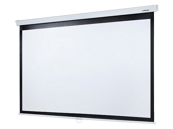 [LMP-100113CSR] Настенный экран Lumien [Master Picture CSR] 196x244см (раб.область 146х234 см) (109") MW FiberGlass черн. кайма по периметру, верх.кайма 45 см, механизм плавного возврата, возможность потолочн./настенного крепления (белый корпус) 16:10