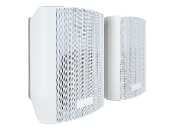 Акустическая система Gemini [GHSI-W525BT-PR-WHT] Активная + пассивная АС, 5.25" НЧ + 0.75" ВЧ, мощность RMS/Peak 60/150 Вт, АЧХ 45-20000 Гц, динамики: 5" НЧ, 1" ВЧ, IP44, BT, 3,5 мм AUX вход, 3,5 мм AUX выход, настенные крепления, пульт ДУ, цвет белый