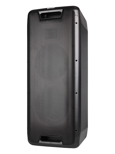 Акустическая система Gemini [GLS-880] Активная, 3-х полосная, DSP, RMS/Peak 100/1000 Вт, АЧХ 30-20000 Гц, Max SPL 98 дБ, динамики: 8" НЧ, 8" СЧ, 1" ВЧ, входы: 1/4" Guitar, 1/4" Mic, 1/8” AUX, USB, FM радио, Bluetooth, аккумулятор, подсветка