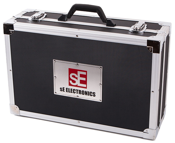 Микрофон конденсаторный sE Electronics [GEMINI II] двухламповый, 20 Гц - 20 кГц, кардиоида, в комплекте: держатель "паук", блок питания со шнуром, микрофонный кабель, металлический и деревянный кейсы.