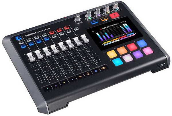TASCAM Mixcast 4 - аудиоинтерфейс USB для подкастов, АЦП/ЦАП: 24 бит/48...