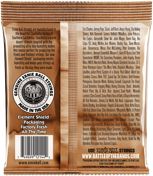 ERNIE BALL 2144 Earthwood Phosphor Bronze Medium 13-56 - Струны для акустической гитары