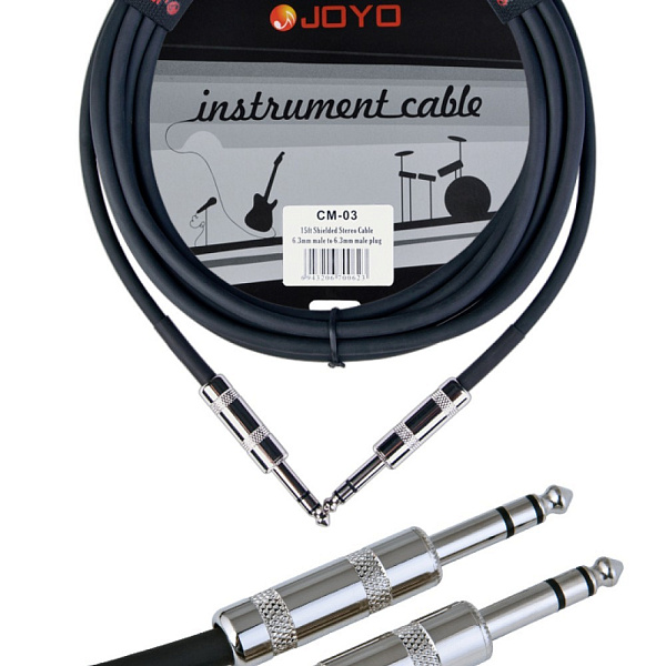 CM-03 Кабель соединительный, 6.3-6.3мм, 4.5м, Joyo